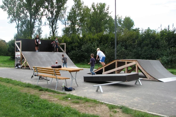 Skateranlage in Betrieb
