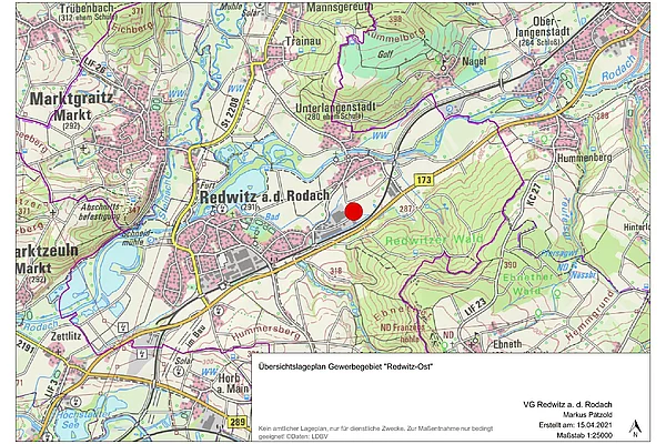 Übersichtsplan Gewerbegebiet Redwitz-Ost Übersichtsplan Gewerbegebiet Redwitz-Ost